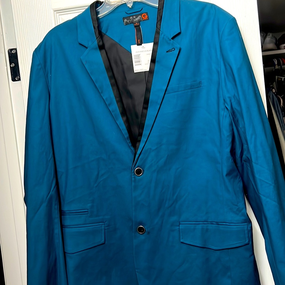 G by Guess NWT Moroccan blue like new suit sport jacket